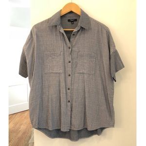 Madewell Courier Shirt in Lilydale Strip Indigo
